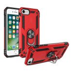 Wholesale iPhone SE2020 / 8 / 7 Tech Armor Ring Grip Case with Metal Plate (Red)